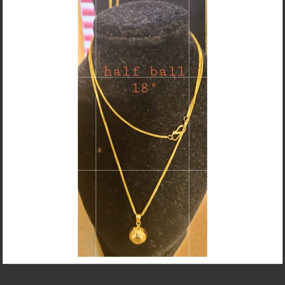 18K SAUDI GOLD HALF BALL.